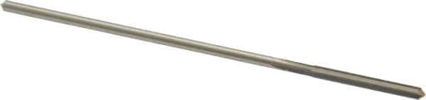 Made in USA - 0.1005" High Speed Steel 4 Flute Chucking Reamer - Straight Flute, 0.0928" Straight Shank, 7/8" Flute Length, 3-1/2" OAL - Apex Tool & Supply