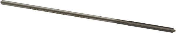 Made in USA - 0.101" High Speed Steel 4 Flute Chucking Reamer - Straight Flute, 0.0928" Straight Shank, 7/8" Flute Length, 3-1/2" OAL - Apex Tool & Supply