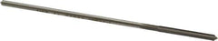 Made in USA - 0.101" High Speed Steel 4 Flute Chucking Reamer - Straight Flute, 0.0928" Straight Shank, 7/8" Flute Length, 3-1/2" OAL - Apex Tool & Supply