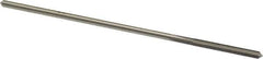 Made in USA - 0.102" High Speed Steel 4 Flute Chucking Reamer - Straight Flute, 0.095" Straight Shank, 7/8" Flute Length, 3-1/2" OAL - Apex Tool & Supply