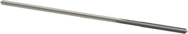 Made in USA - 0.1035" High Speed Steel 4 Flute Chucking Reamer - Straight Flute, 0.095" Straight Shank, 7/8" Flute Length, 3-1/2" OAL - Apex Tool & Supply