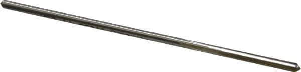 Made in USA - 0.1055" High Speed Steel 4 Flute Chucking Reamer - Straight Flute, 0.095" Straight Shank, 7/8" Flute Length, 3-1/2" OAL - Apex Tool & Supply