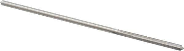 Made in USA - 0.1075" High Speed Steel 4 Flute Chucking Reamer - Straight Flute, 0.103" Straight Shank, 7/8" Flute Length, 3-1/2" OAL - Apex Tool & Supply