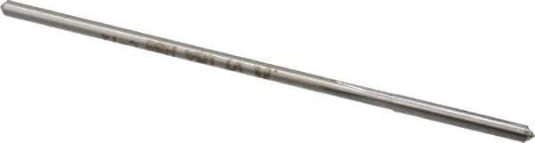 Made in USA - 0.112" High Speed Steel 4 Flute Chucking Reamer - Straight Flute, 0.1055" Straight Shank, 7/8" Flute Length, 3-1/2" OAL - Apex Tool & Supply