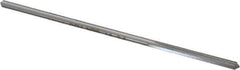 Made in USA - 0.1125" High Speed Steel 4 Flute Chucking Reamer - Straight Flute, 0.1055" Straight Shank, 7/8" Flute Length, 3-1/2" OAL - Apex Tool & Supply