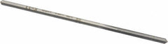 Made in USA - 0.114" High Speed Steel 4 Flute Chucking Reamer - Straight Flute, 0.1055" Straight Shank, 7/8" Flute Length, 3-1/2" OAL - Apex Tool & Supply