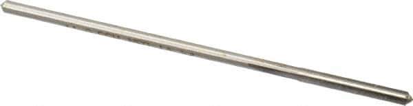 Made in USA - 0.1165" High Speed Steel 4 Flute Chucking Reamer - Straight Flute, 0.112" Straight Shank, 7/8" Flute Length, 3-1/2" OAL - Apex Tool & Supply