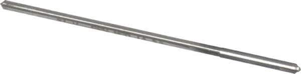 Made in USA - 0.119" High Speed Steel 4 Flute Chucking Reamer - Straight Flute, 0.112" Straight Shank, 7/8" Flute Length, 3-1/2" OAL - Apex Tool & Supply