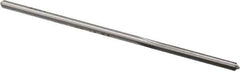 Made in USA - 0.1205" High Speed Steel 4 Flute Chucking Reamer - Straight Flute, 0.112" Straight Shank, 7/8" Flute Length, 3-1/2" OAL - Apex Tool & Supply