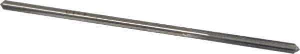 Made in USA - 0.121" High Speed Steel 4 Flute Chucking Reamer - Straight Flute, 0.112" Straight Shank, 7/8" Flute Length, 3-1/2" OAL - Apex Tool & Supply