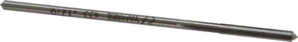 Made in USA - 0.127" High Speed Steel 4 Flute Chucking Reamer - Straight Flute, 0.119" Straight Shank, 7/8" Flute Length, 3-1/2" OAL - Apex Tool & Supply