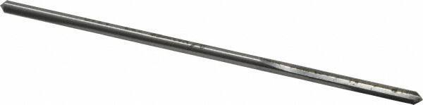 Made in USA - 0.134" High Speed Steel 4 Flute Chucking Reamer - Straight Flute, 0.119" Straight Shank, 7/8" Flute Length, 3-1/2" OAL - Apex Tool & Supply