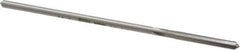 Made in USA - 0.1345" High Speed Steel 4 Flute Chucking Reamer - Straight Flute, 0.119" Straight Shank, 7/8" Flute Length, 3-1/2" OAL - Apex Tool & Supply