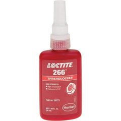 Loctite - 50 mL, Red, High Strength Threadlocker - Series 266 - Apex Tool & Supply