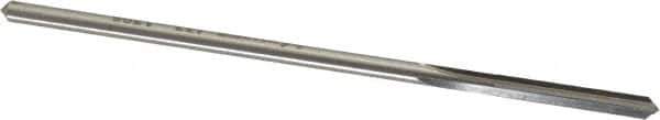 Made in USA - 0.1395" High Speed Steel 4 Flute Chucking Reamer - Straight Flute, 0.135" Straight Shank, 1" Flute Length, 4" OAL - Apex Tool & Supply