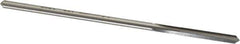 Made in USA - 0.1395" High Speed Steel 4 Flute Chucking Reamer - Straight Flute, 0.135" Straight Shank, 1" Flute Length, 4" OAL - Apex Tool & Supply