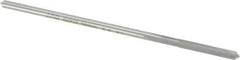 Made in USA - 0.1415" High Speed Steel 4 Flute Chucking Reamer - Straight Flute, 0.135" Straight Shank, 1" Flute Length, 4" OAL - Apex Tool & Supply