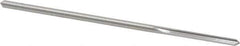 Made in USA - 0.143" High Speed Steel 4 Flute Chucking Reamer - Straight Flute, 0.135" Straight Shank, 1" Flute Length, 4" OAL - Apex Tool & Supply