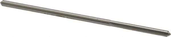 Made in USA - 0.15" High Speed Steel 4 Flute Chucking Reamer - Straight Flute, 0.143" Straight Shank, 1" Flute Length, 4" OAL - Apex Tool & Supply