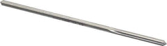Made in USA - 0.1595" High Speed Steel 6 Flute Chucking Reamer - Straight Flute, 0.153" Straight Shank, 1-1/8" Flute Length, 4-1/2" OAL - Apex Tool & Supply
