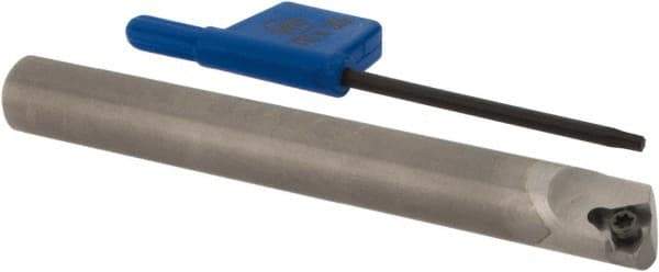Iscar - MGSI, Left Hand Cut, 8mm Shank Width, Neutral Rake Indexable Turning Toolholder - 72mm OAL, IR; WB.T 52.. Insert Compatibility, Series Isoturn - Apex Tool & Supply