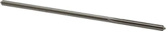 Made in USA - 0.1605" High Speed Steel 6 Flute Chucking Reamer - Straight Flute, 0.153" Straight Shank, 1-1/8" Flute Length, 4-1/2" OAL - Apex Tool & Supply
