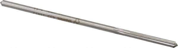 Made in USA - 0.1615" High Speed Steel 6 Flute Chucking Reamer - Straight Flute, 0.153" Straight Shank, 1-1/8" Flute Length, 4-1/2" OAL - Apex Tool & Supply