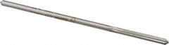 Made in USA - 0.1615" High Speed Steel 6 Flute Chucking Reamer - Straight Flute, 0.153" Straight Shank, 1-1/8" Flute Length, 4-1/2" OAL - Apex Tool & Supply