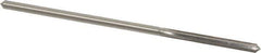 Made in USA - 0.1625" High Speed Steel 6 Flute Chucking Reamer - Straight Flute, 0.153" Straight Shank, 1-1/8" Flute Length, 4-1/2" OAL - Apex Tool & Supply