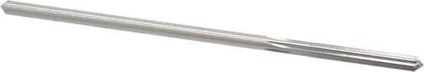 Made in USA - 0.1645" High Speed Steel 6 Flute Chucking Reamer - Straight Flute, 0.153" Straight Shank, 1-1/8" Flute Length, 4-1/2" OAL - Apex Tool & Supply