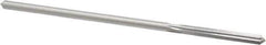 Made in USA - 0.1645" High Speed Steel 6 Flute Chucking Reamer - Straight Flute, 0.153" Straight Shank, 1-1/8" Flute Length, 4-1/2" OAL - Apex Tool & Supply