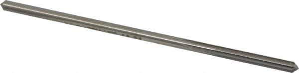 Made in USA - 0.168" High Speed Steel 6 Flute Chucking Reamer - Straight Flute, 0.1595" Straight Shank, 1-1/8" Flute Length, 4-1/2" OAL - Apex Tool & Supply