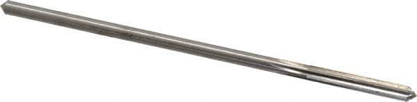 Made in USA - 0.1685" High Speed Steel 6 Flute Chucking Reamer - Straight Flute, 0.1595" Straight Shank, 1-1/8" Flute Length, 4-1/2" OAL - Apex Tool & Supply