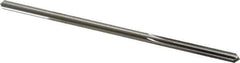 Made in USA - 0.17" High Speed Steel 6 Flute Chucking Reamer - Straight Flute, 0.1595" Straight Shank, 1-1/8" Flute Length, 4-1/2" OAL - Apex Tool & Supply
