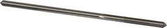 Made in USA - 0.174" High Speed Steel 6 Flute Chucking Reamer - Straight Flute, 0.1645" Straight Shank, 1-1/8" Flute Length, 4-1/2" OAL - Apex Tool & Supply