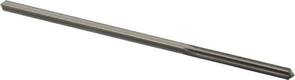 Made in USA - 0.176" High Speed Steel 6 Flute Chucking Reamer - Straight Flute, 0.1645" Straight Shank, 1-1/8" Flute Length, 4-1/2" OAL - Apex Tool & Supply