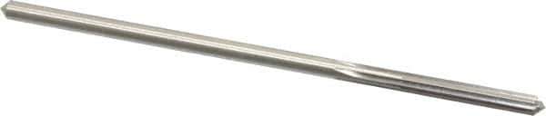 Made in USA - 0.1765" High Speed Steel 6 Flute Chucking Reamer - Straight Flute, 0.1645" Straight Shank, 1-1/8" Flute Length, 4-1/2" OAL - Apex Tool & Supply