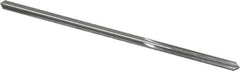 Made in USA - 0.178" High Speed Steel 6 Flute Chucking Reamer - Straight Flute, 0.1704" Straight Shank, 1-1/8" Flute Length, 4-1/2" OAL - Apex Tool & Supply