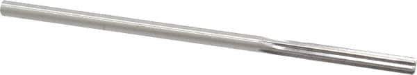 Made in USA - 0.1805" High Speed Steel 6 Flute Chucking Reamer - Straight Flute, 0.1755" Straight Shank, 1-1/8" Flute Length, 4-1/2" OAL - Apex Tool & Supply
