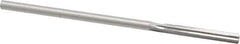 Made in USA - 0.1805" High Speed Steel 6 Flute Chucking Reamer - Straight Flute, 0.1755" Straight Shank, 1-1/8" Flute Length, 4-1/2" OAL - Apex Tool & Supply