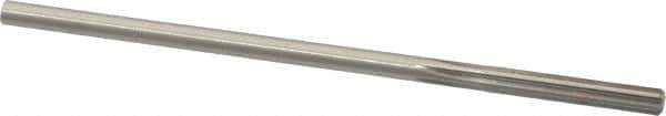 Made in USA - 0.1815" High Speed Steel 6 Flute Chucking Reamer - Straight Flute, 0.1755" Straight Shank, 1-1/8" Flute Length, 4-1/2" OAL - Apex Tool & Supply