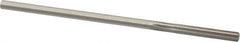 Made in USA - 0.1815" High Speed Steel 6 Flute Chucking Reamer - Straight Flute, 0.1755" Straight Shank, 1-1/8" Flute Length, 4-1/2" OAL - Apex Tool & Supply