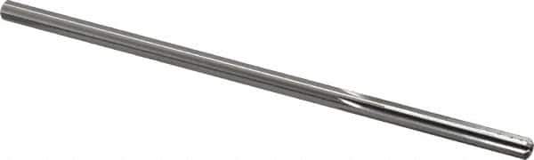 Made in USA - 0.1945" High Speed Steel 6 Flute Chucking Reamer - Straight Flute, 0.186" Straight Shank, 1-1/4" Flute Length, 5" OAL - Apex Tool & Supply