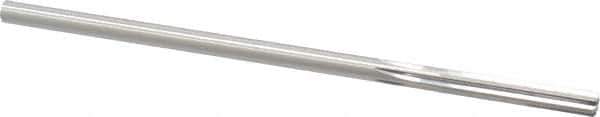 Made in USA - 0.2025" High Speed Steel 6 Flute Chucking Reamer - Straight Flute, 0.1945" Straight Shank, 1-1/4" Flute Length, 5" OAL - Apex Tool & Supply