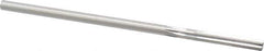 Made in USA - 0.2025" High Speed Steel 6 Flute Chucking Reamer - Straight Flute, 0.1945" Straight Shank, 1-1/4" Flute Length, 5" OAL - Apex Tool & Supply