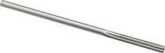 Made in USA - 0.2035" High Speed Steel 6 Flute Chucking Reamer - Straight Flute, 0.1945" Straight Shank, 1-1/4" Flute Length, 5" OAL - Apex Tool & Supply