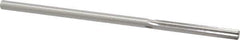 Made in USA - 0.2045" High Speed Steel 6 Flute Chucking Reamer - Straight Flute, 0.1945" Straight Shank, 1-1/4" Flute Length, 5" OAL - Apex Tool & Supply