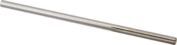 Made in USA - 0.2065" High Speed Steel 6 Flute Chucking Reamer - Straight Flute, 0.2016" Straight Shank, 1-1/4" Flute Length, 5" OAL - Apex Tool & Supply