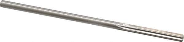 Made in USA - 0.207" High Speed Steel 6 Flute Chucking Reamer - Straight Flute, 0.2016" Straight Shank, 1-1/4" Flute Length, 5" OAL - Apex Tool & Supply