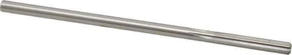 Made in USA - 0.214" High Speed Steel 6 Flute Chucking Reamer - Straight Flute, 0.2075" Straight Shank, 1-1/4" Flute Length, 5" OAL - Apex Tool & Supply